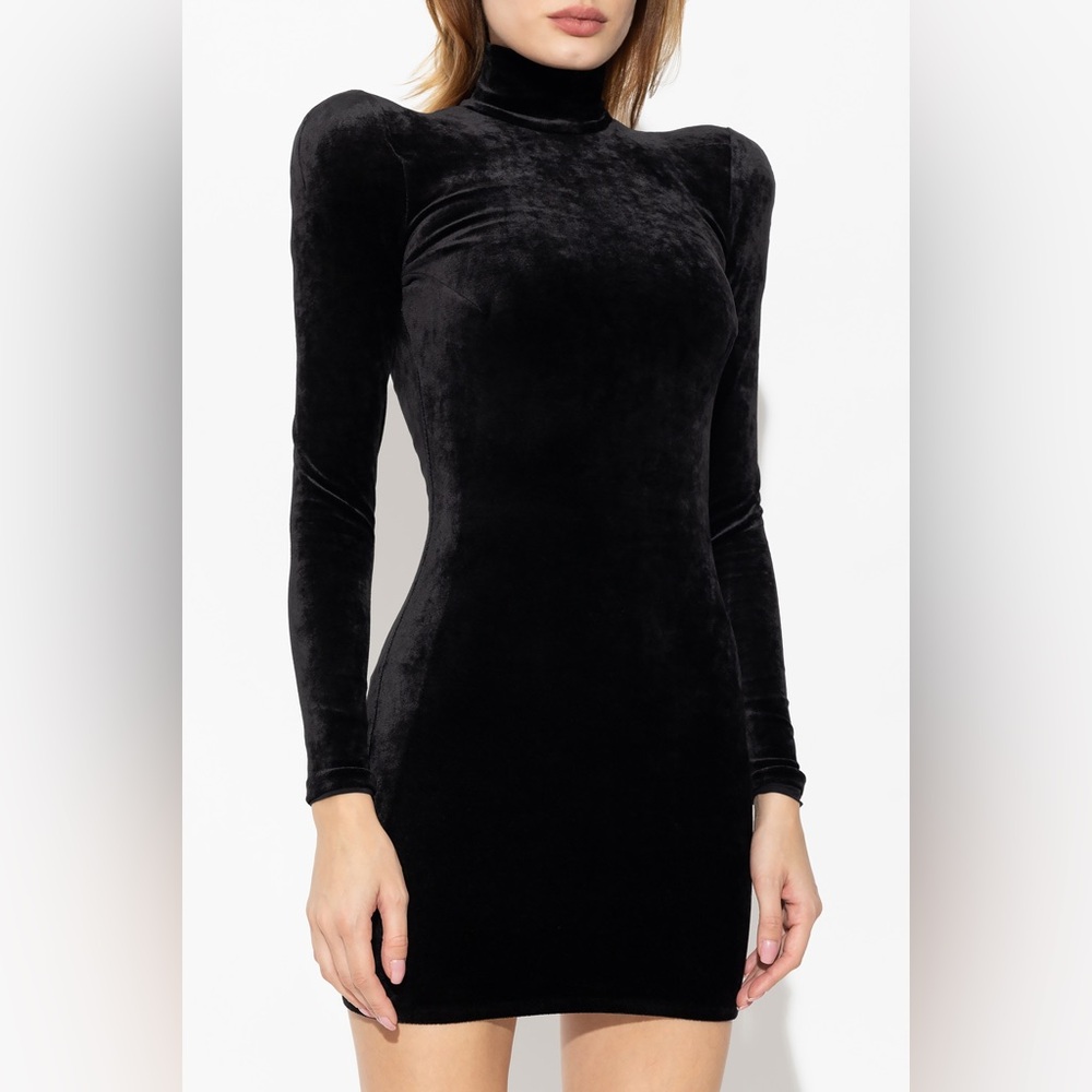 H&M Black Long Sleeve Bodycon Dress